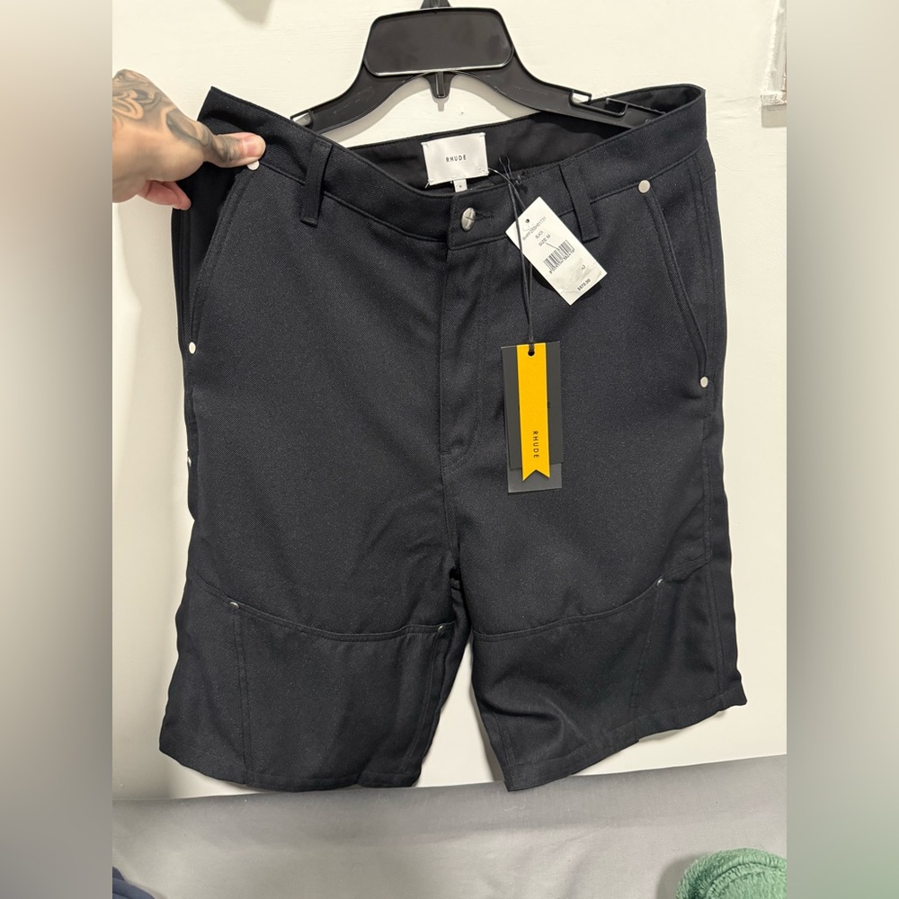Rhude double knee baggy shorts size Medium